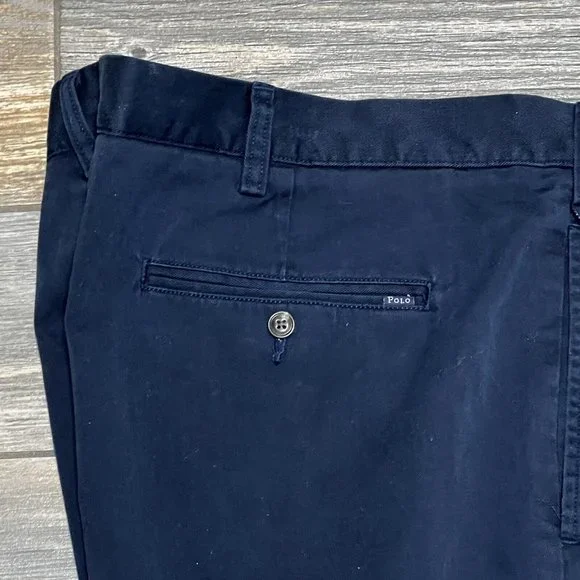 NWT $85 Polo Ralph Lauren Pleated Shorts 50B Big & Tall Classics Navy Blue 50 - Picture 7 of 14